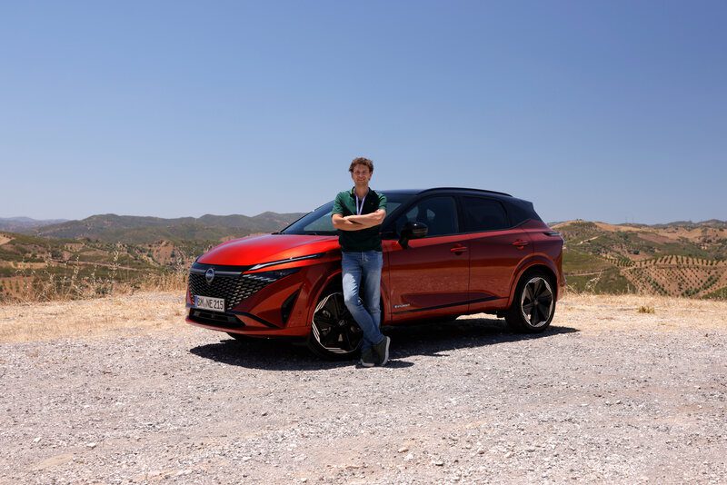 robert van heerde met de nieuwe nissan qashqai